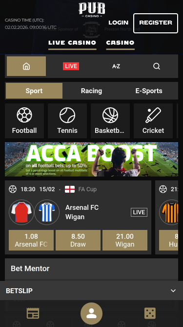 Pub Casino Mobile Sports