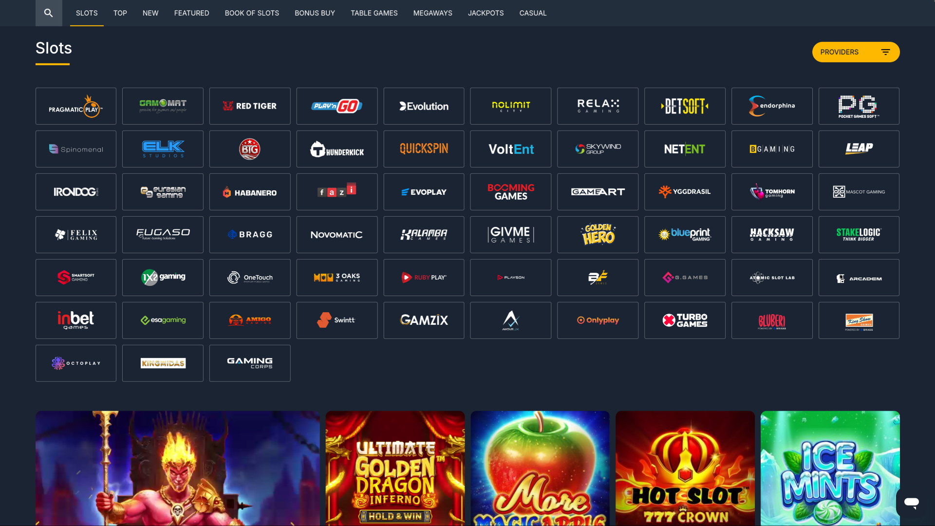 PureBets Casino Desktop Game Developers