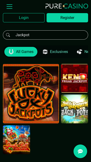 Jackpot mobile PureCasino