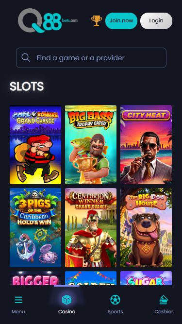 Мобильные игры Q88bets