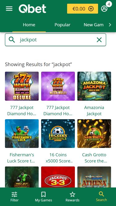 QBet Casino Mobile Jackpot