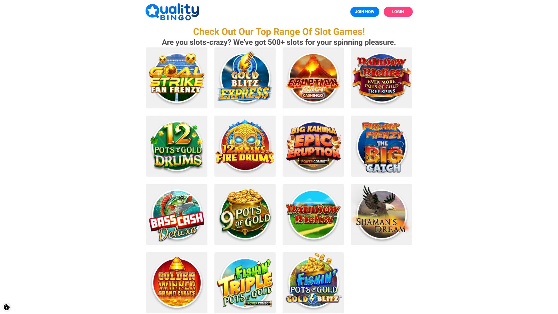 Jeux de Quality Bingo sur ordinateur