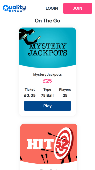 Quality Bingo Mobile Bingo