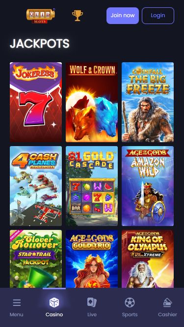 Jackpot mobile del casinò Quid Slots