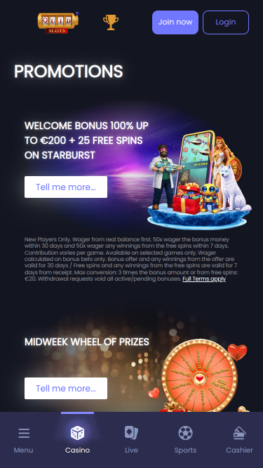 Quid Slots Casino Mobile-Aktionen