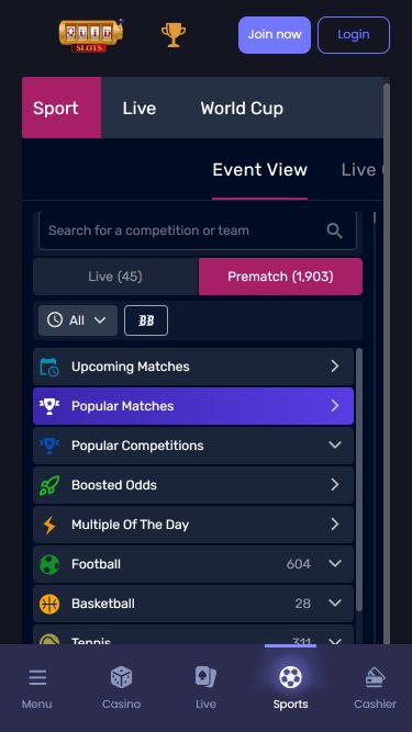 Quid Slots Casino Mobile Sport