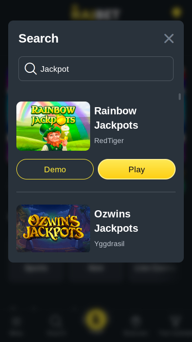 RajBet Casino Mobile Jackpot