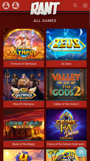 Giochi per cellulari Rant Casino