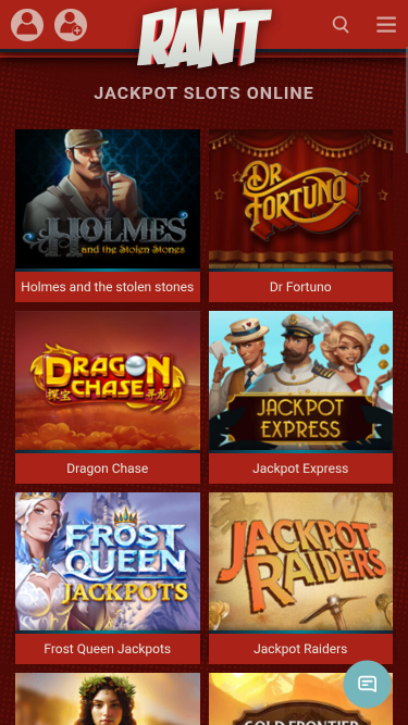 Jackpot mobile del casinò Rant