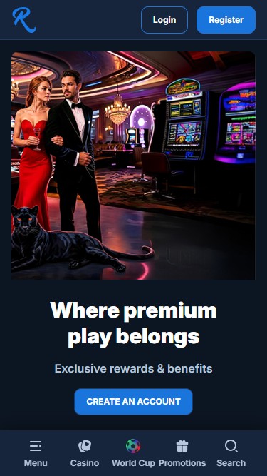 Programme VIP mobile RCasino