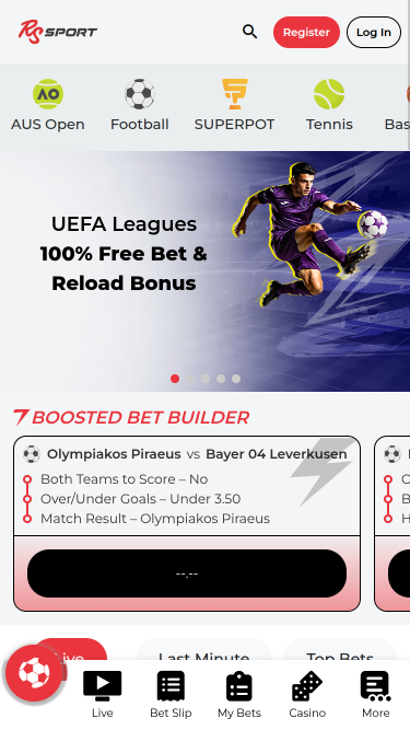 RealSpin Casino Mobile Sport
