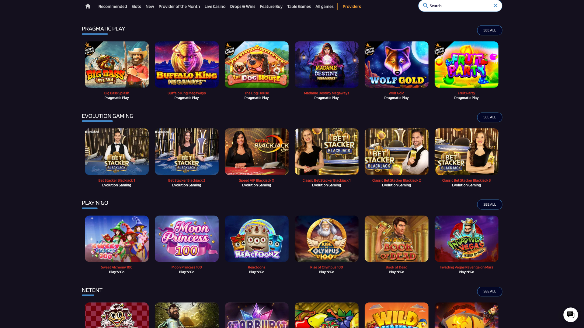 Développeurs du jeu de casino Red Dice pour ordinateur