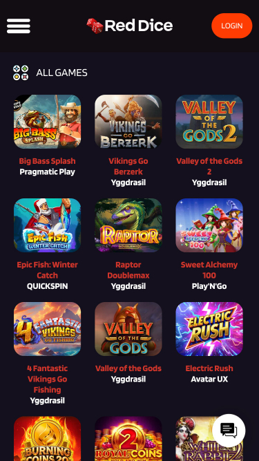 Jeux mobiles de casino Red Dice