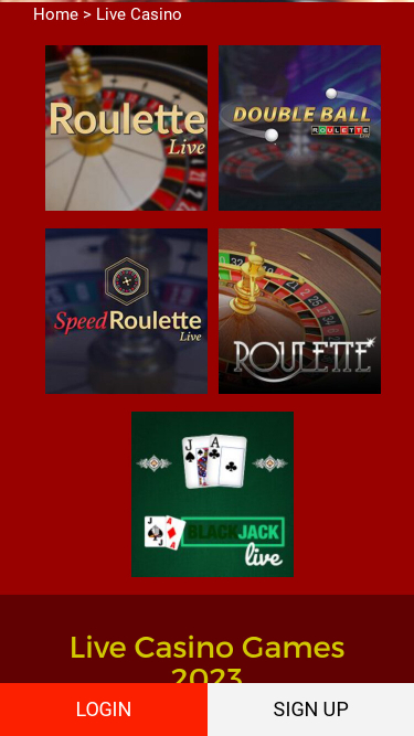 Casino mobile Red Spins avec croupier en direct
