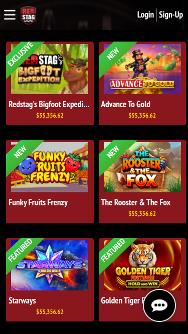 Red Stag Casino Mobile Games