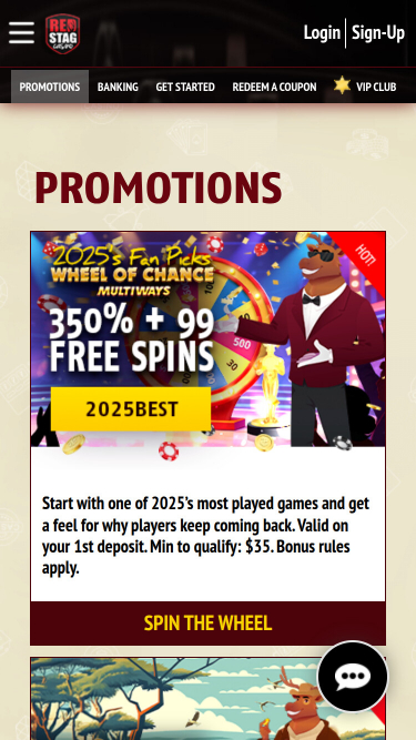 Red Stag Casino Mobile Promotions