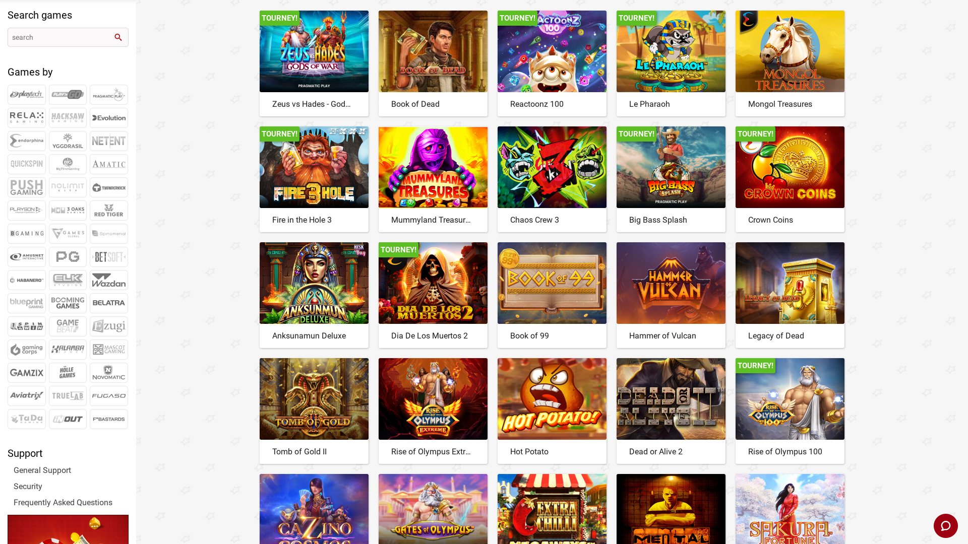 Développeurs du jeu de casino Red Star pour ordinateur