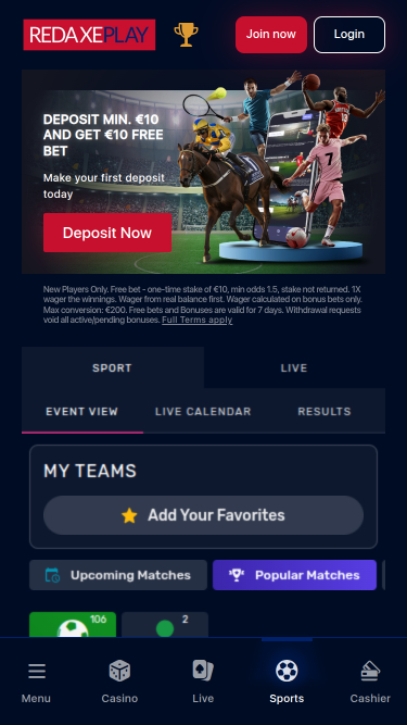 RedAxePlay Casino Mobile Sports