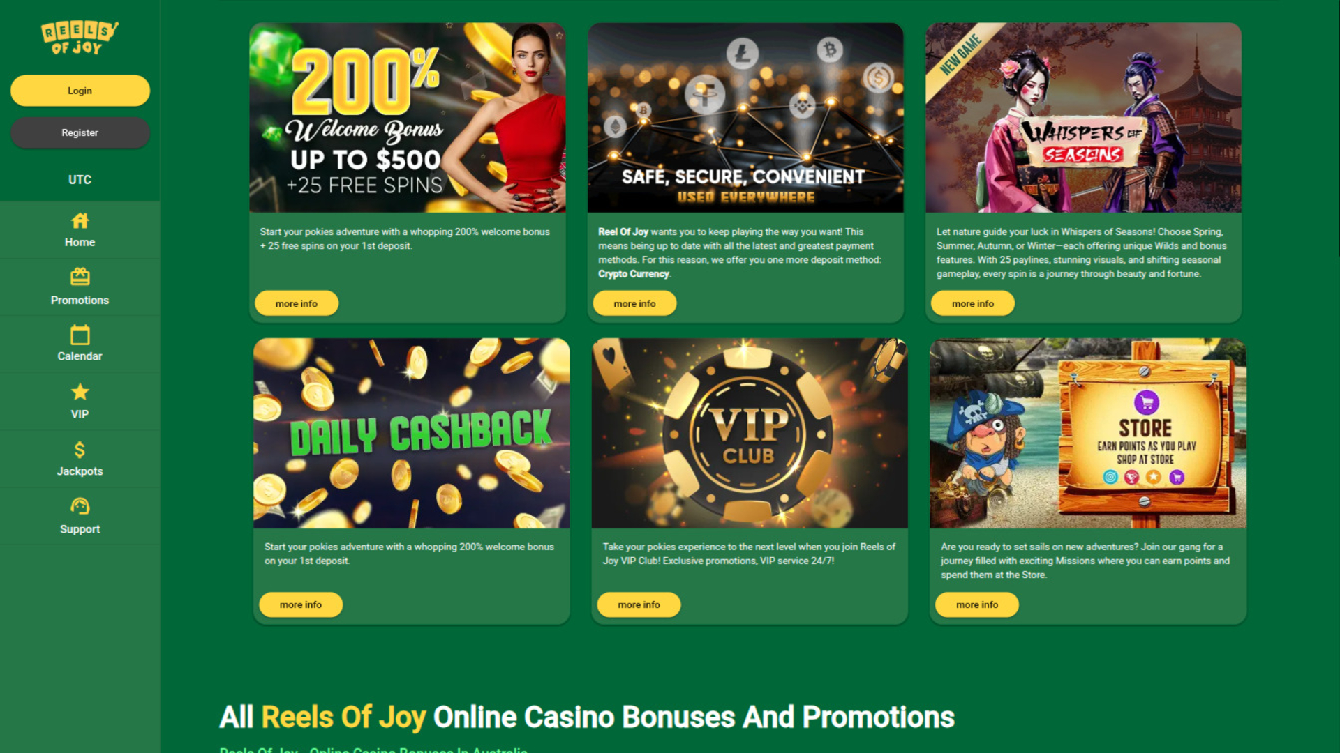 Promotions de bureau de Reels of Joy