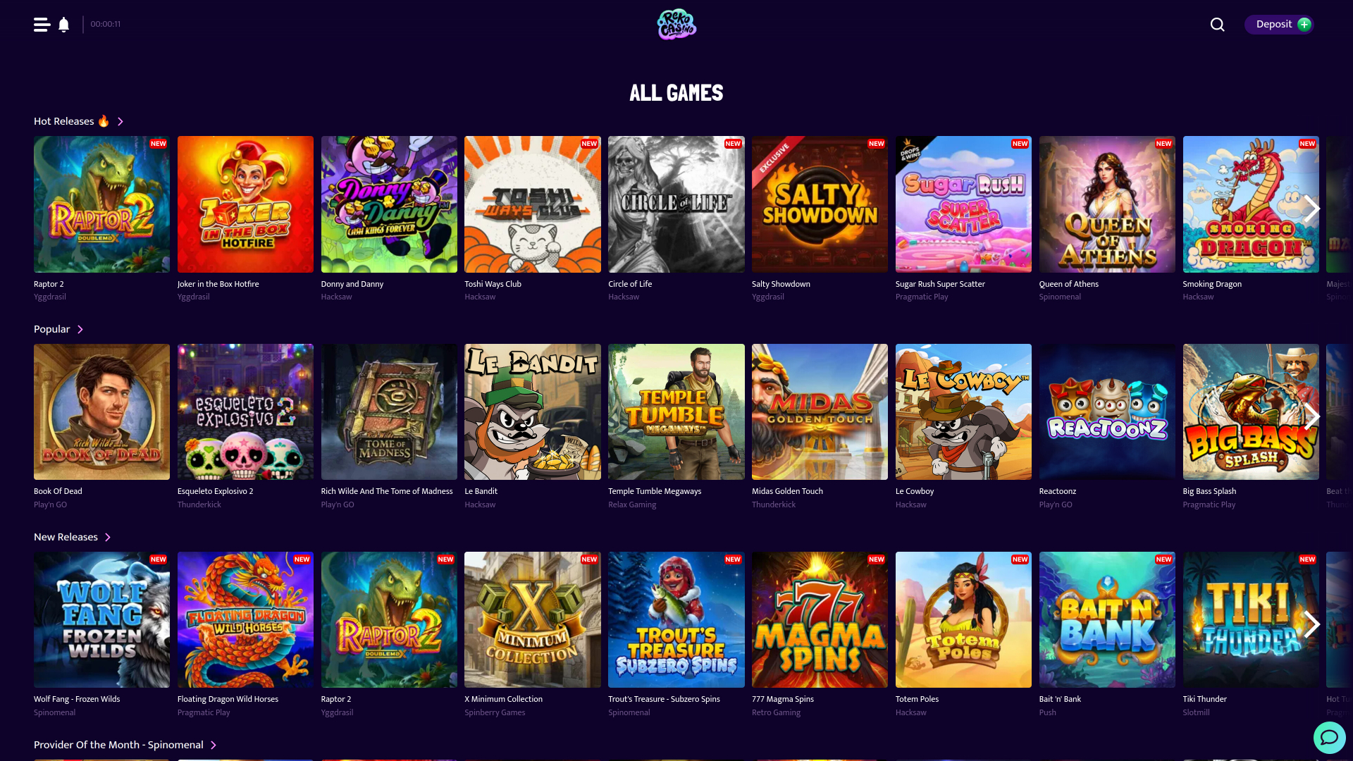 Jeux de casino Reko sur ordinateur