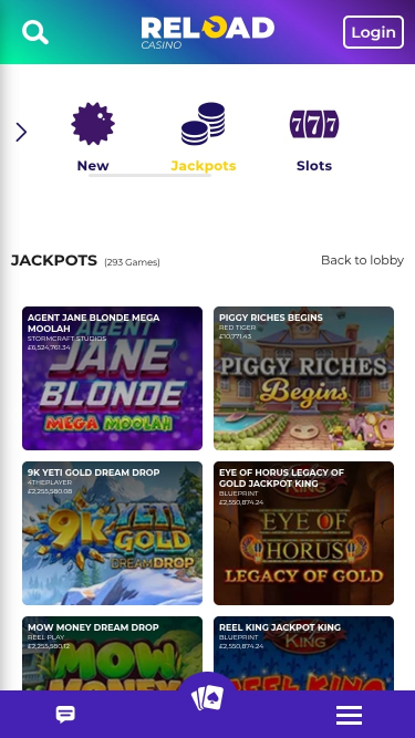 Recharger le jackpot mobile du casino