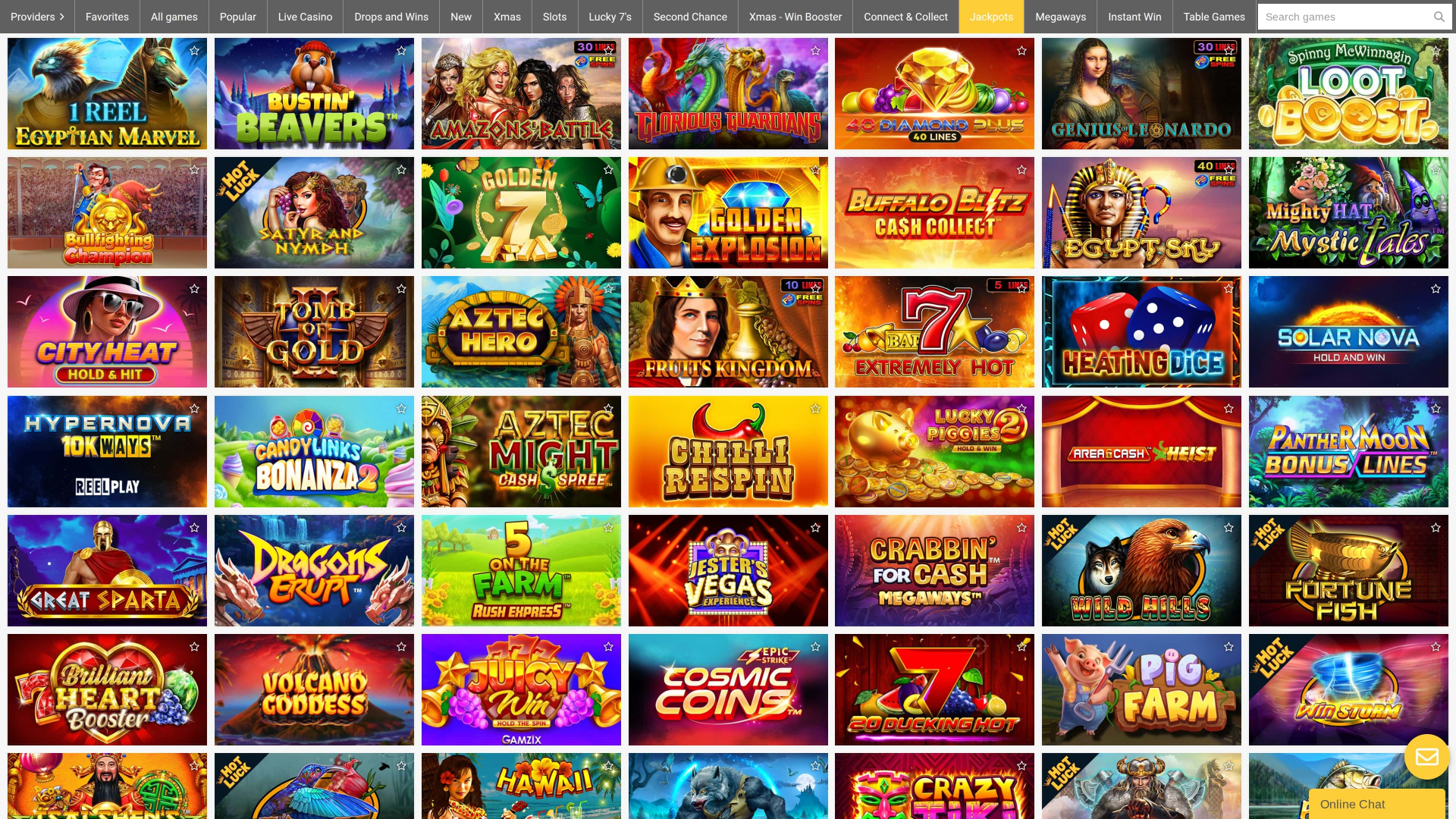 Jackpot de escritorio del casino ReloadBet
