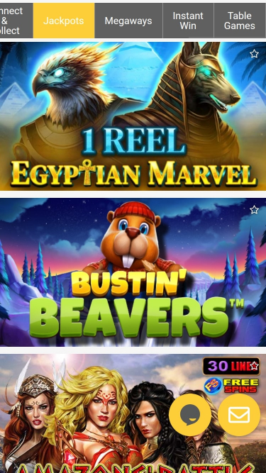 Jackpot móvil del casino ReloadBet