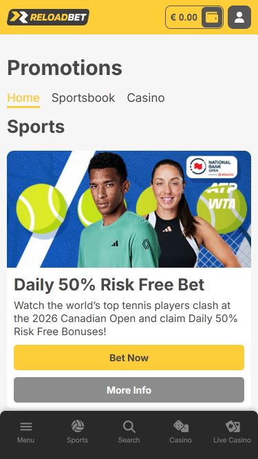 ReloadBet Casino Mobile Promotions
