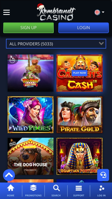 Rembrandt Casino Mobile Games