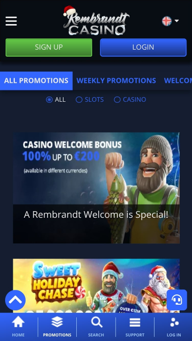 Rembrandt Casino Mobile-Aktionen