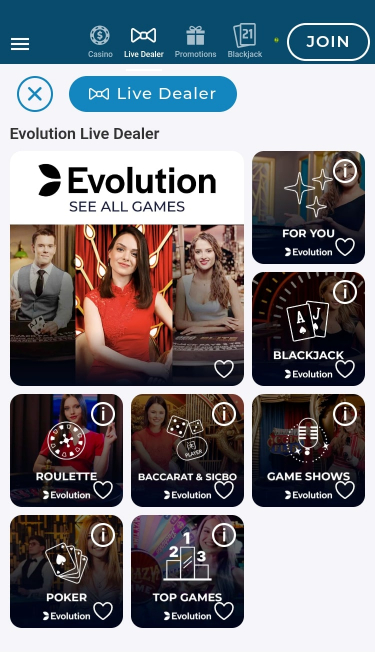 Casino Resorts Mobile Croupier en direct