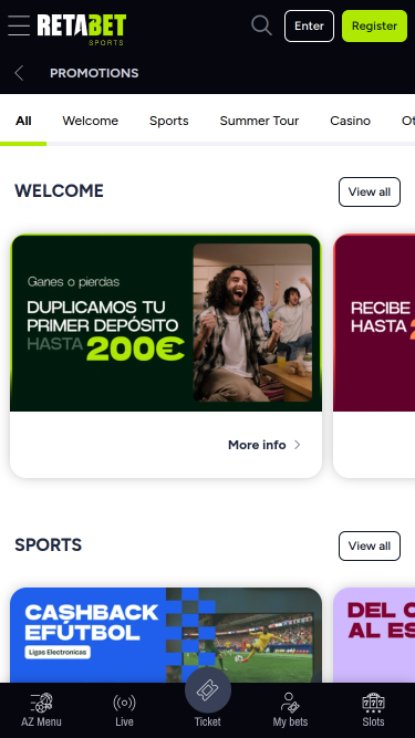RetaBet Mobile Promotions
