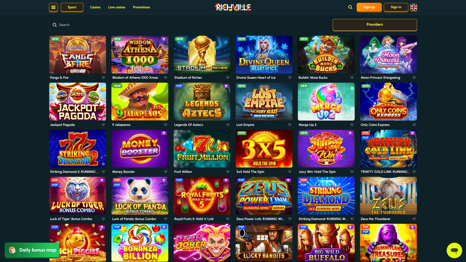Richville Casino Desktop Games
