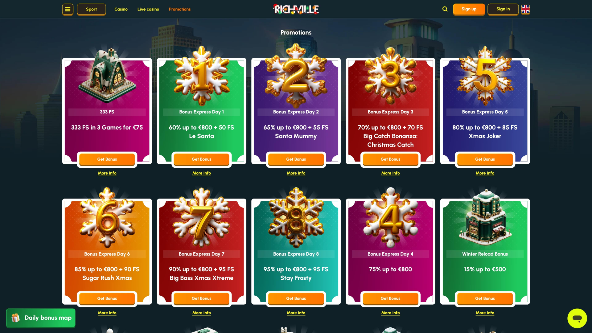 Richville Casino Desktop Promotions