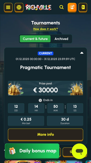 Richville Casino Mobile Tournaments