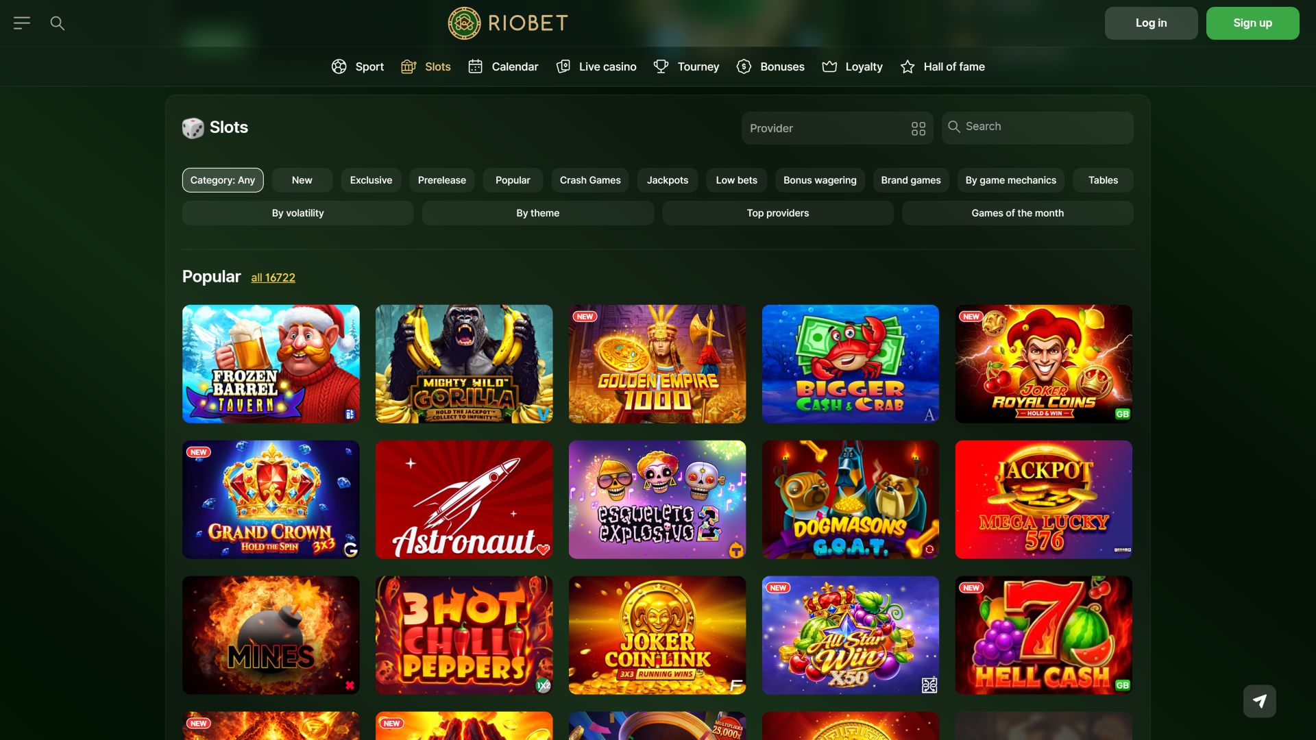Игры для ПК в казино RioBet