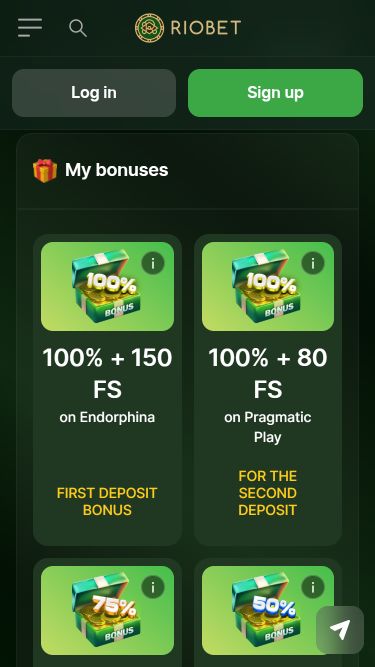Акции мобильного казино RioBet