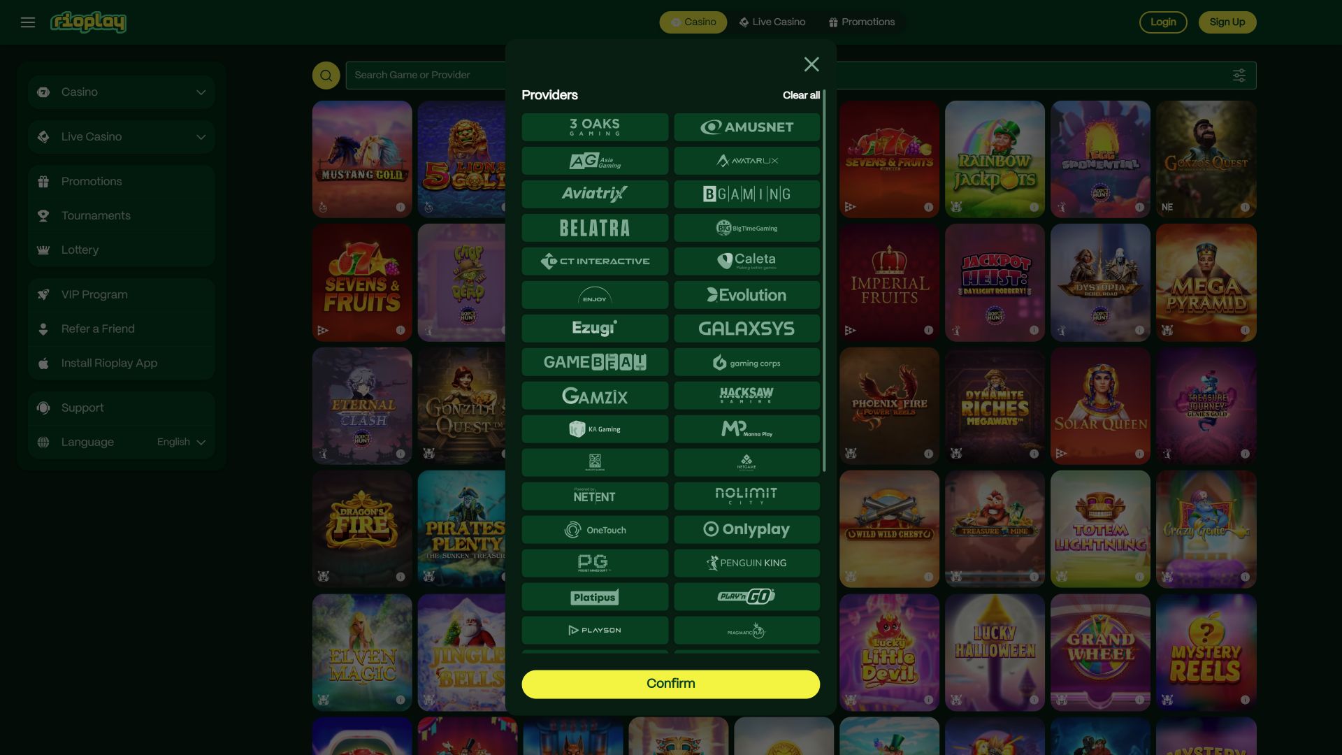 Développeurs de jeux de casino pour ordinateur Rioplay