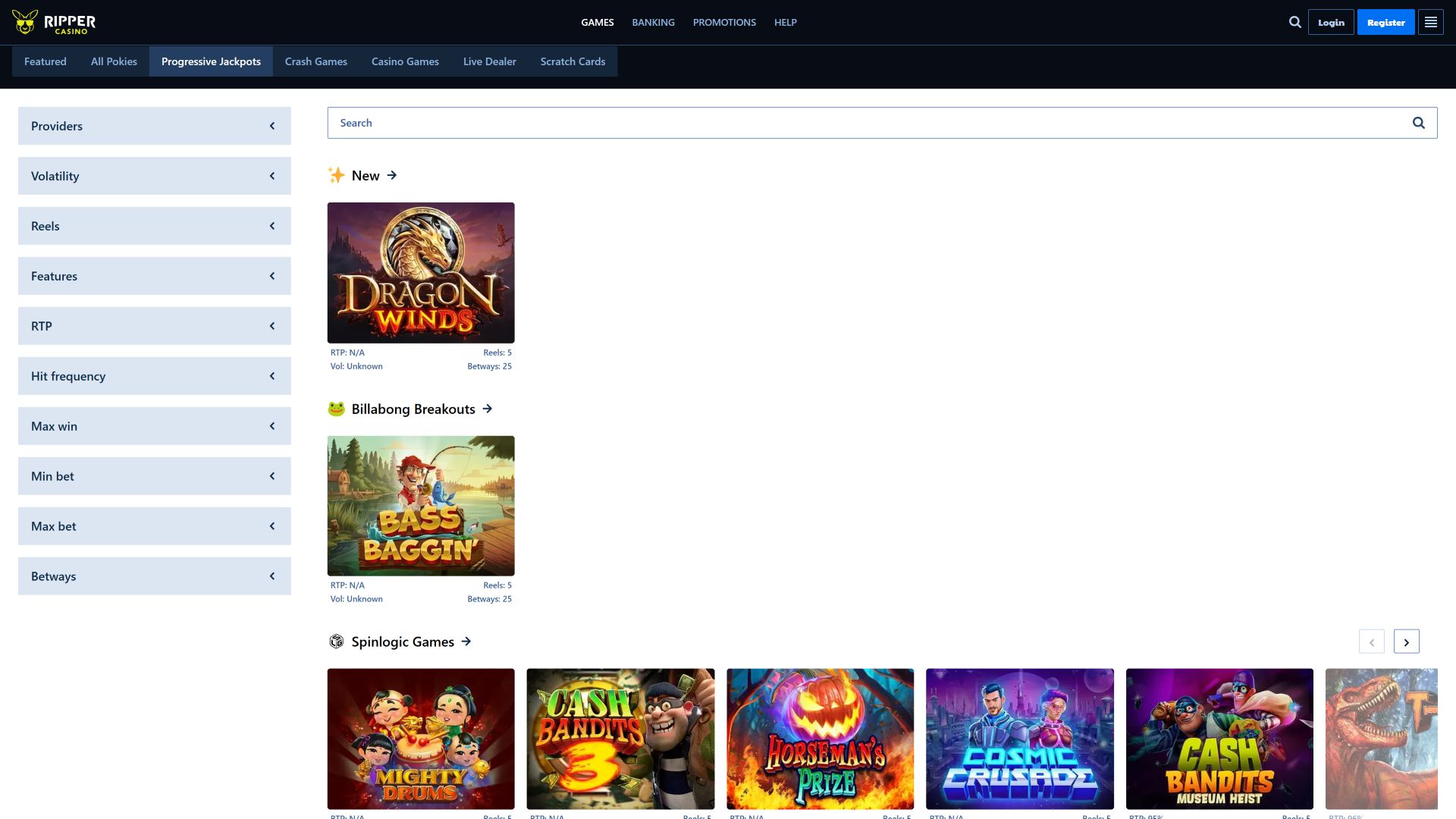 Ripper Casino Desktop Jackpot