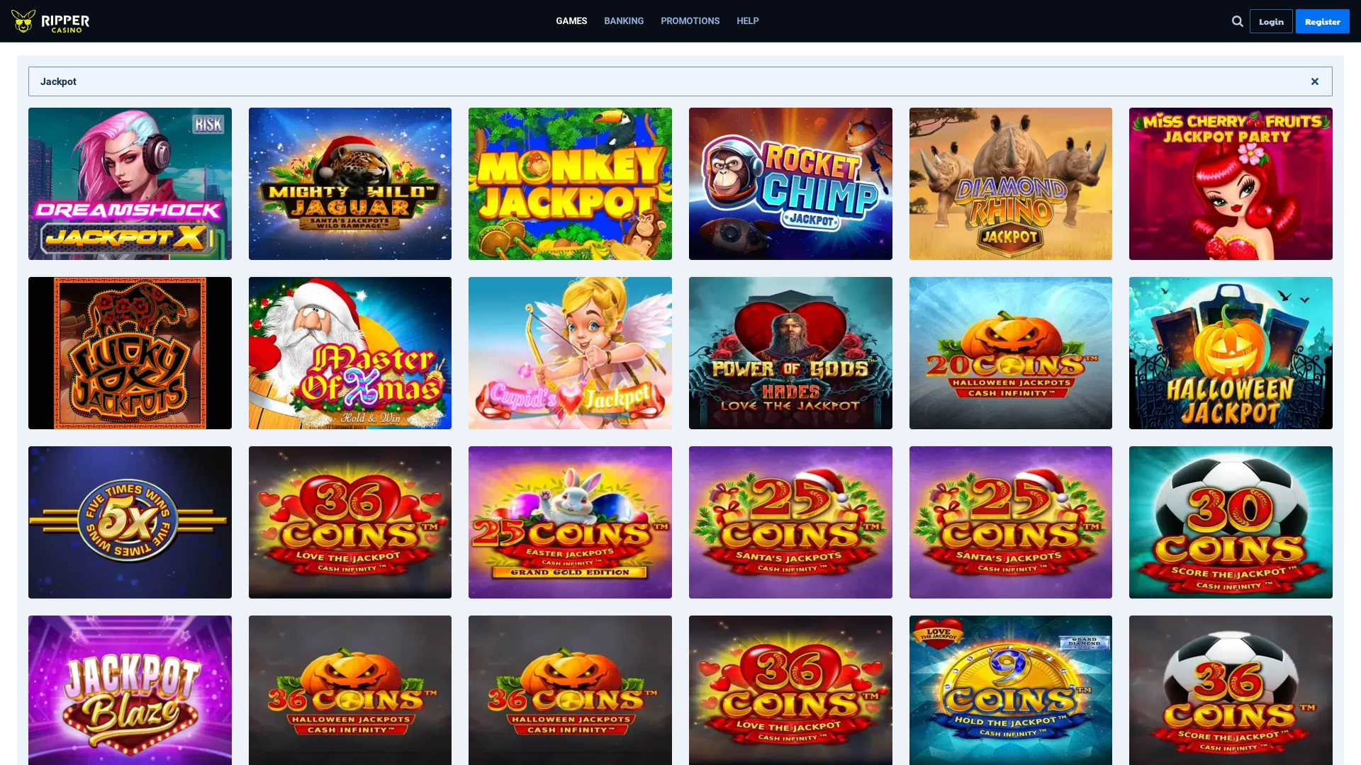 Ripper Casino Desktop Jackpot
