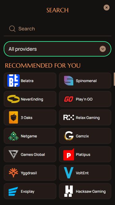 Développeurs de jeux mobiles Ritzo Casino