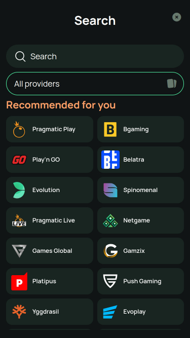 Développeurs de jeux mobiles Ritzo Casino
