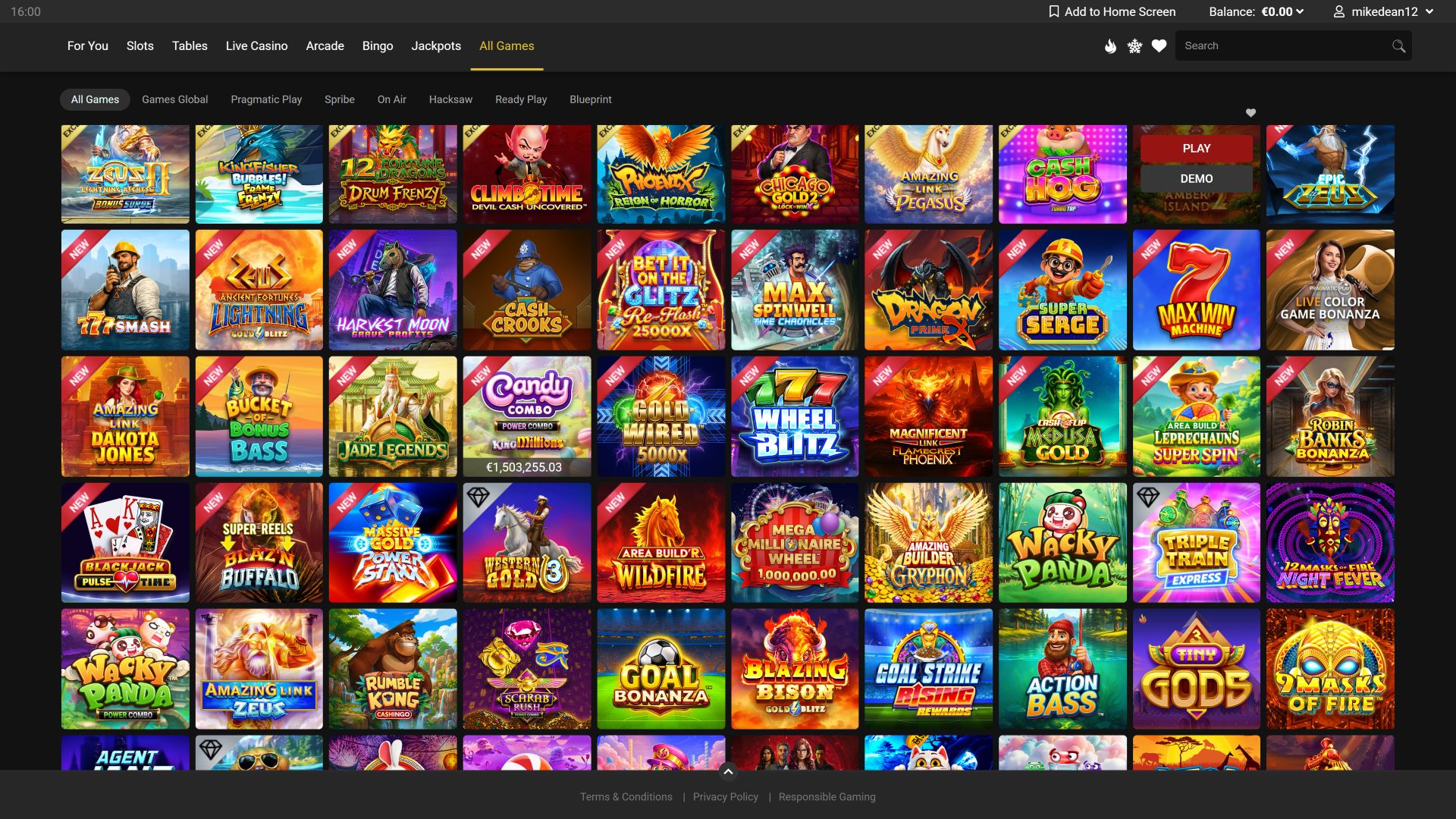 Riverbelle Casino Desktop-Spiele