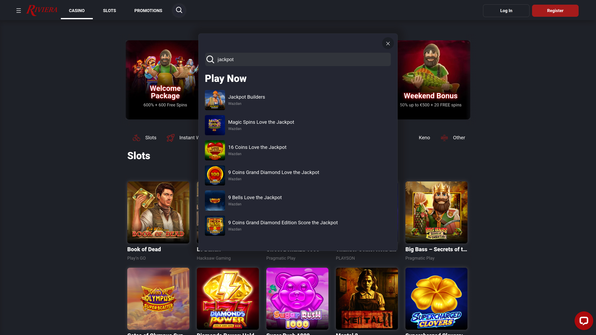 Riviera Casino Desktop Jackpot
