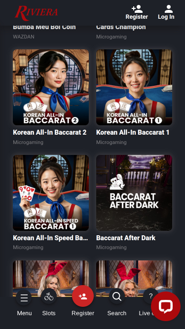 Riviera Casino Mobile Live Dealer