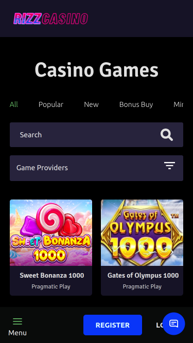 Rizz Casino Mobile Games