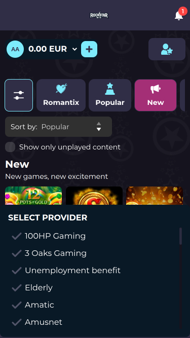 Développeurs du jeu mobile RockstarWin Casino