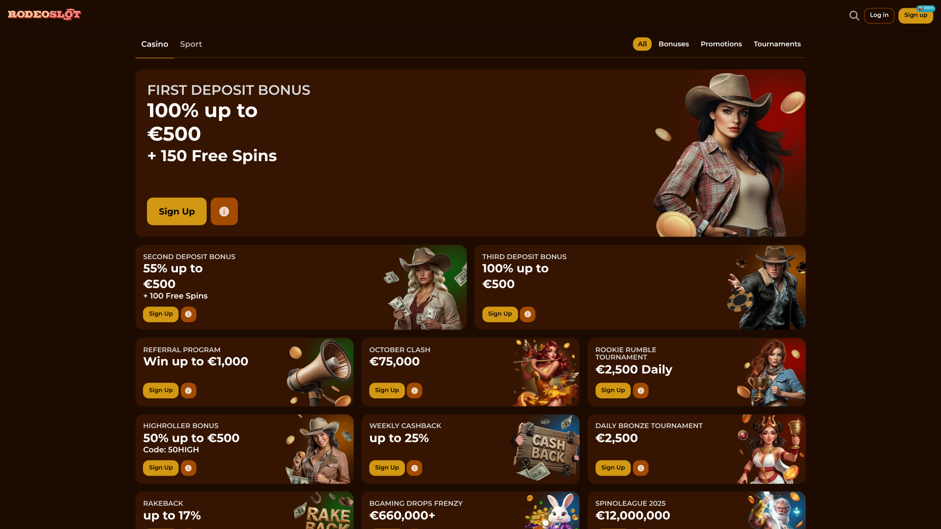 Promotions du casino RodeoSlot