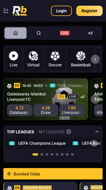 Roibets Casino Mobile Sports Betting