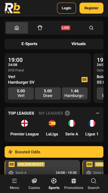 Roibets Casino Paris sportifs mobiles